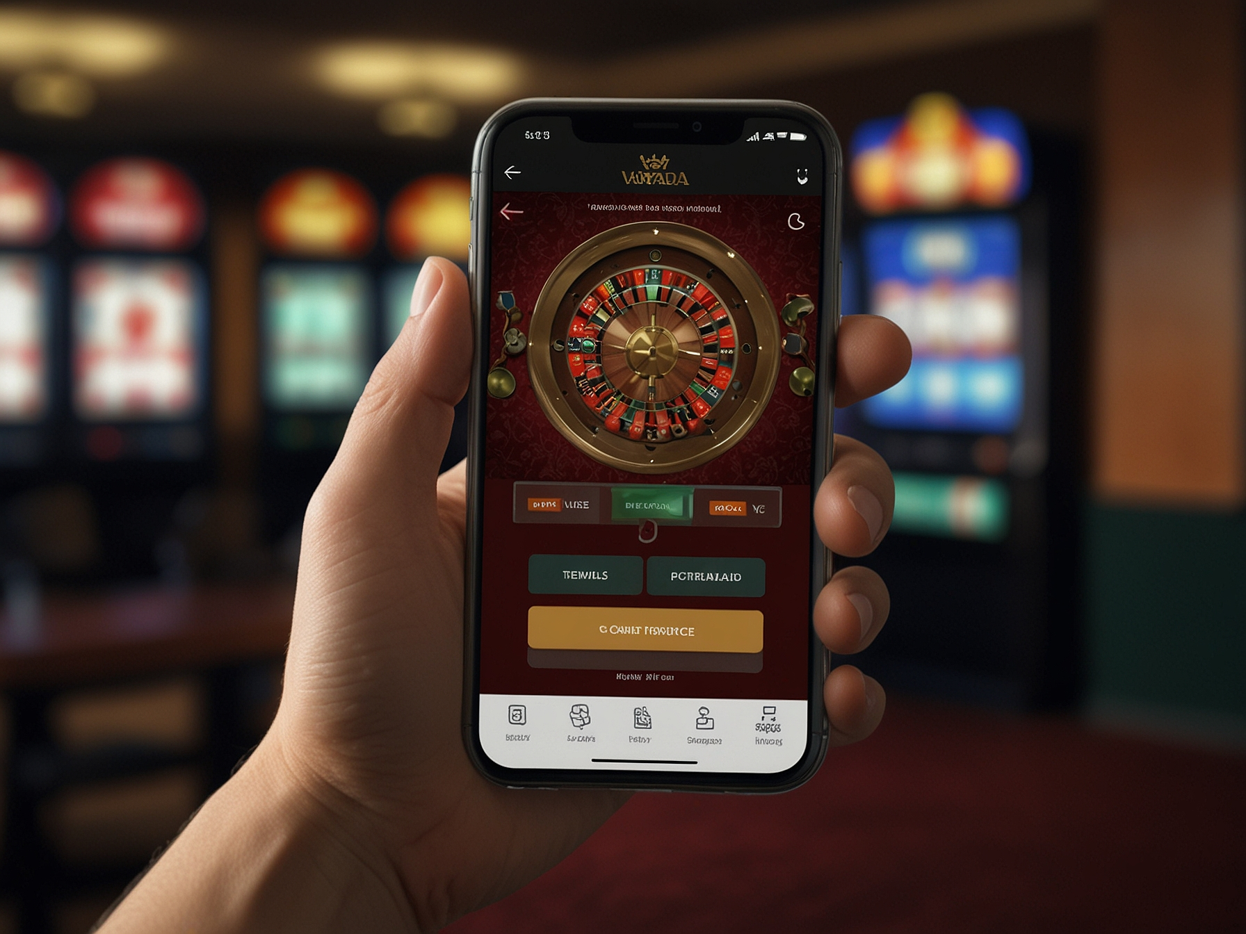 Vavada mobile app on phone